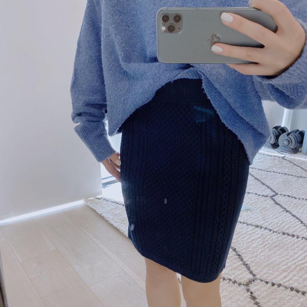 Club monaco knit textured Mini Skirt size xs new!